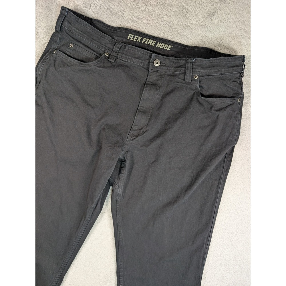 Duluth Trading Co Flex Fire Hose Pants Mens 40x30 Black Relaxed Work Trousers